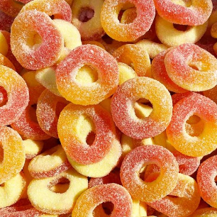 Sour Peach Rings – The Lolly Co